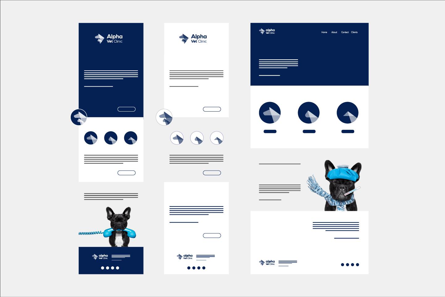 Alpha Vet Clinic web design