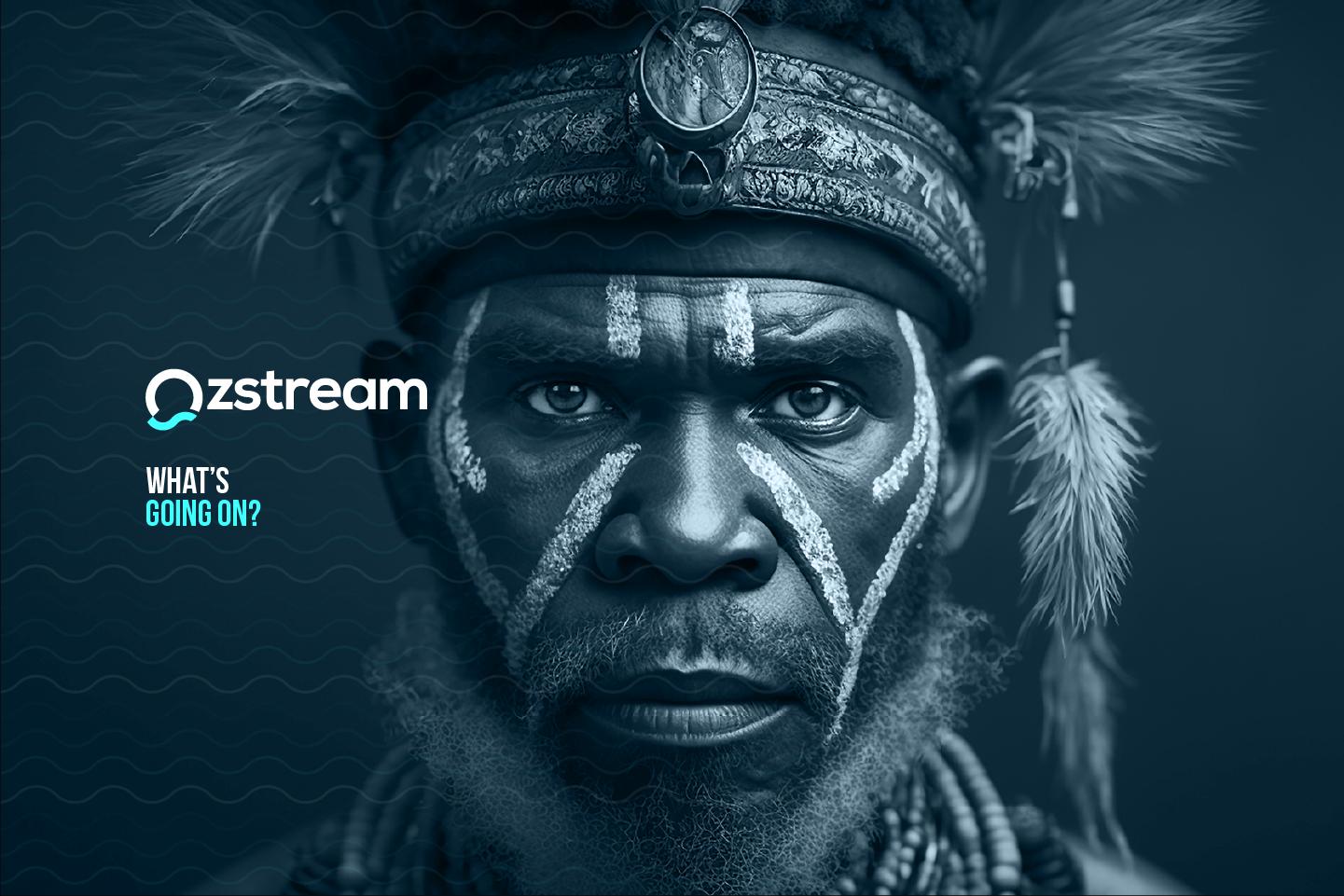 Ozstream brand identity design for creative industries