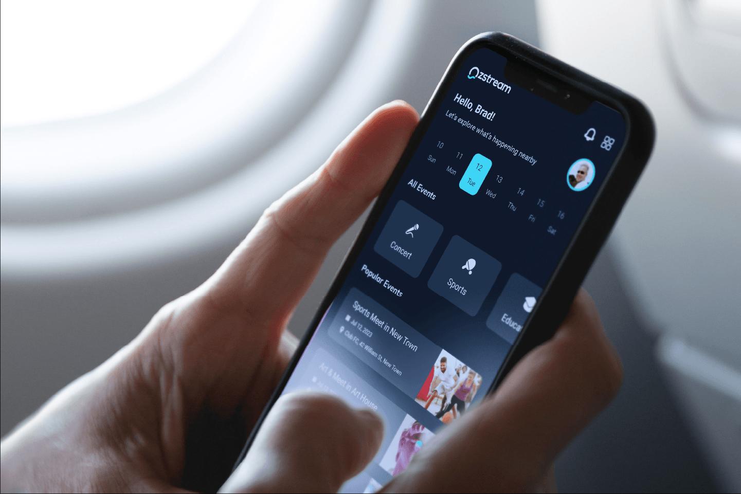 Ozstream app user experience design