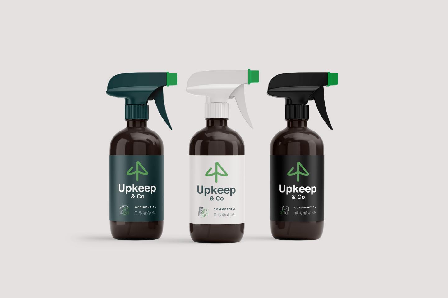 Upkeep & Co brand identity design
