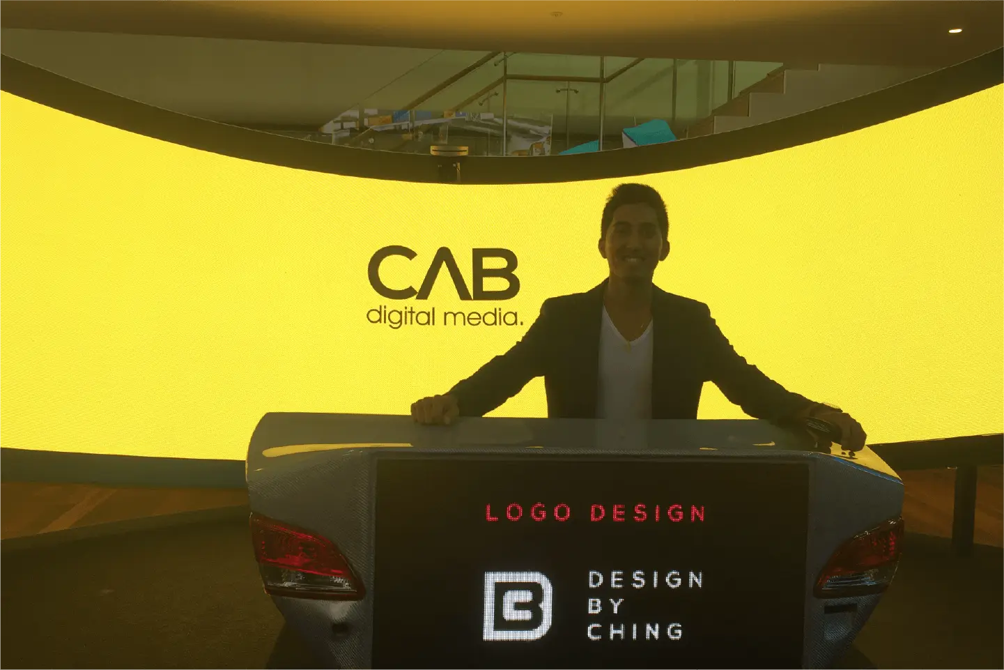 Design by Ching at CAB Digital Media launch event